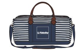 Logo duffle bag, provided by Fidelity Investments